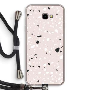 CaseCompany Terrazzo N°20: Samsung Galaxy J4 Plus Transparant Hoesje met koord