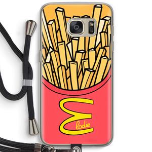 CaseCompany McElodie: Samsung Galaxy S7 Transparant Hoesje met koord
