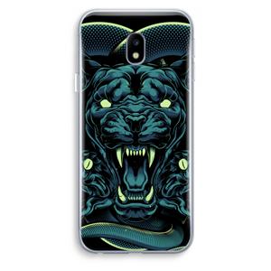 CaseCompany Cougar and Vipers: Samsung Galaxy J3 (2017) Transparant Hoesje