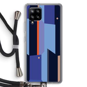 CaseCompany Gestalte 3: Samsung Galaxy A42 5G Transparant Hoesje met koord