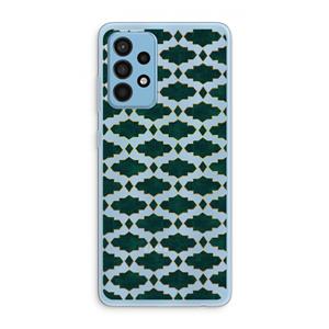 CaseCompany Moroccan tiles: Samsung Galaxy A52 Transparant Hoesje