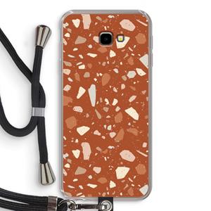 CaseCompany Terrazzo N°22: Samsung Galaxy J4 Plus Transparant Hoesje met koord