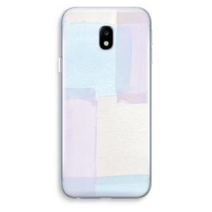CaseCompany Square pastel: Samsung Galaxy J3 (2017) Transparant Hoesje