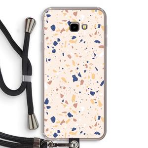 CaseCompany Terrazzo N°23: Samsung Galaxy J4 Plus Transparant Hoesje met koord