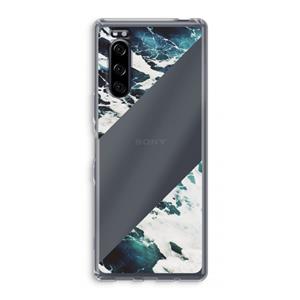 CaseCompany Golven: Sony Xperia 5 Transparant Hoesje