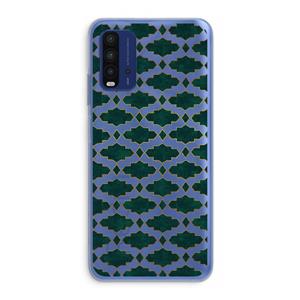 CaseCompany Moroccan tiles: Xiaomi Redmi 9T Transparant Hoesje