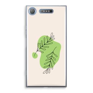 CaseCompany Beleaf in you: Sony Xperia XZ1 Transparant Hoesje