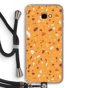 CaseCompany Terrazzo N°24: Samsung Galaxy J4 Plus Transparant Hoesje met koord