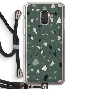 CaseCompany Terrazzo N°19: Samsung Galaxy A8 (2018) Transparant Hoesje met koord