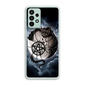 CaseCompany Volle maan: Samsung Galaxy A52s 5G Transparant Hoesje