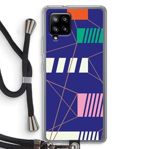 CaseCompany Gestalte 5: Samsung Galaxy A42 5G Transparant Hoesje met koord