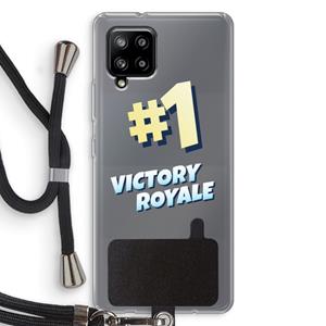 CaseCompany Victory Royale: Samsung Galaxy A42 5G Transparant Hoesje met koord