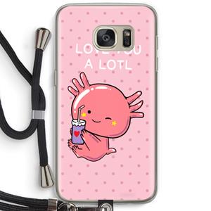 CaseCompany Love You A Lotl: Samsung Galaxy S7 Transparant Hoesje met koord