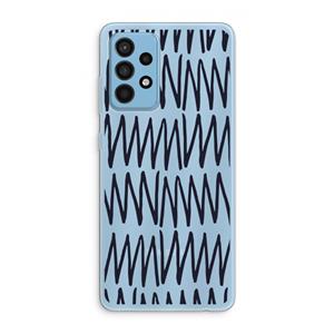 CaseCompany Marrakech Zigzag: Samsung Galaxy A52 Transparant Hoesje