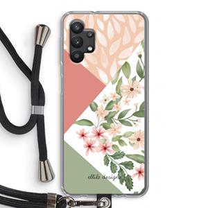 CaseCompany Sweet heaven geometrics: Samsung Galaxy A32 5G Transparant Hoesje met koord
