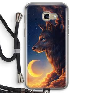CaseCompany Night Guardian: Samsung Galaxy A5 (2017) Transparant Hoesje met koord