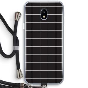 CaseCompany Rooster 2: Samsung Galaxy J3 (2017) Transparant Hoesje met koord