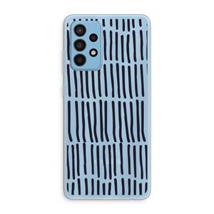 CaseCompany Moroccan stripes: Samsung Galaxy A52 Transparant Hoesje
