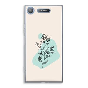 CaseCompany Violets are blue: Sony Xperia XZ1 Transparant Hoesje