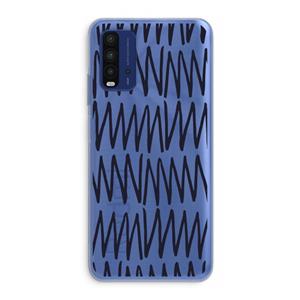 CaseCompany Marrakech Zigzag: Xiaomi Redmi 9T Transparant Hoesje