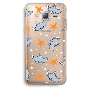 CaseCompany Manta: Samsung Galaxy J3 (2016) Transparant Hoesje