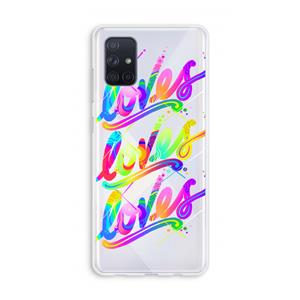CaseCompany Loves: Galaxy A71 Transparant Hoesje