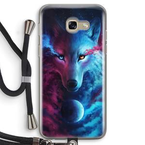 CaseCompany Where Light And Dark Meet: Samsung Galaxy A5 (2017) Transparant Hoesje met koord