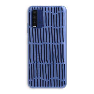 CaseCompany Moroccan stripes: Xiaomi Redmi 9T Transparant Hoesje