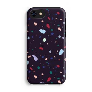 CaseCompany Dark Rounded Terrazzo: iPhone SE 2020 Tough Case