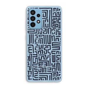 CaseCompany Moroccan Print: Samsung Galaxy A52 Transparant Hoesje