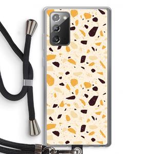 CaseCompany Terrazzo N°13: Samsung Galaxy Note 20 / Note 20 5G Transparant Hoesje met koord