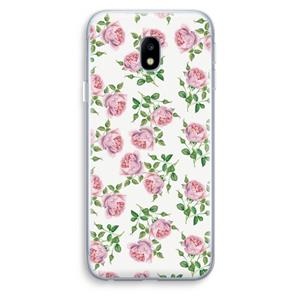 CaseCompany Kleine roosjes: Samsung Galaxy J3 (2017) Transparant Hoesje
