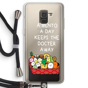 CaseCompany Bento a day: Samsung Galaxy A8 (2018) Transparant Hoesje met koord