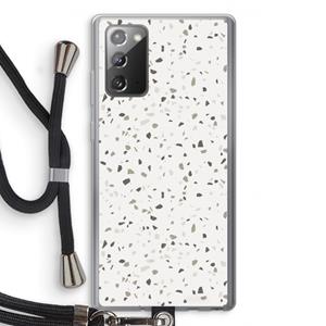 CaseCompany Terrazzo N°14: Samsung Galaxy Note 20 / Note 20 5G Transparant Hoesje met koord