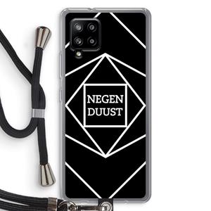 CaseCompany Negenduust geometrisch: Samsung Galaxy A42 5G Transparant Hoesje met koord