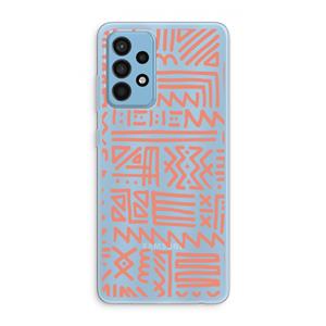 CaseCompany Marrakech Pink: Samsung Galaxy A52 Transparant Hoesje