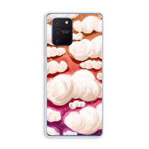 CaseCompany Katoen Wolken: Samsung Galaxy Note 10 Lite Transparant Hoesje