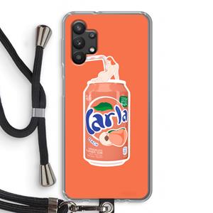 CaseCompany S(peach)less: Samsung Galaxy A32 5G Transparant Hoesje met koord