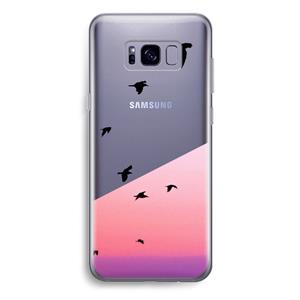 CaseCompany Fly away: Samsung Galaxy S8 Plus Transparant Hoesje