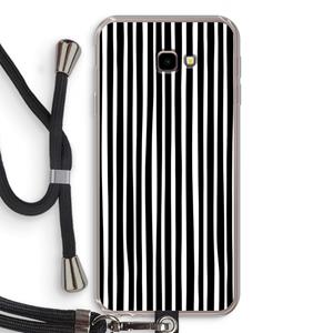 CaseCompany Stripes: Samsung Galaxy J4 Plus Transparant Hoesje met koord