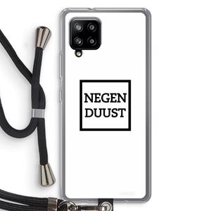 CaseCompany Negenduust vierkant: Samsung Galaxy A42 5G Transparant Hoesje met koord