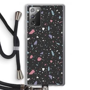 CaseCompany Terrazzo N°16: Samsung Galaxy Note 20 / Note 20 5G Transparant Hoesje met koord