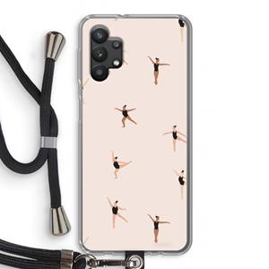 CaseCompany Dancing #1: Samsung Galaxy A32 5G Transparant Hoesje met koord