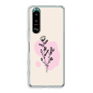 CaseCompany Roses are red: Sony Xperia 5 III Transparant Hoesje