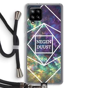 CaseCompany Negenduust ruimte: Samsung Galaxy A42 5G Transparant Hoesje met koord