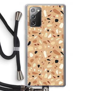 CaseCompany Terrazzo N°17: Samsung Galaxy Note 20 / Note 20 5G Transparant Hoesje met koord