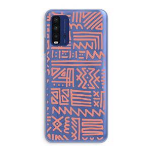 CaseCompany Marrakech Pink: Xiaomi Redmi 9T Transparant Hoesje