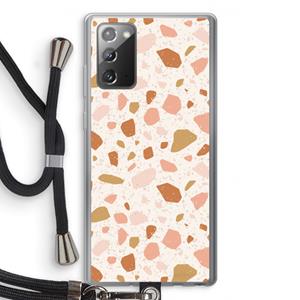 CaseCompany Terrazzo N°18: Samsung Galaxy Note 20 / Note 20 5G Transparant Hoesje met koord