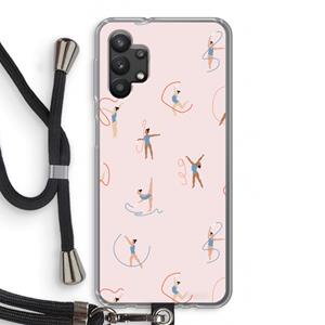 CaseCompany Dancing #3: Samsung Galaxy A32 5G Transparant Hoesje met koord