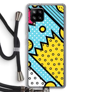 CaseCompany Pop Art #1: Samsung Galaxy A42 5G Transparant Hoesje met koord